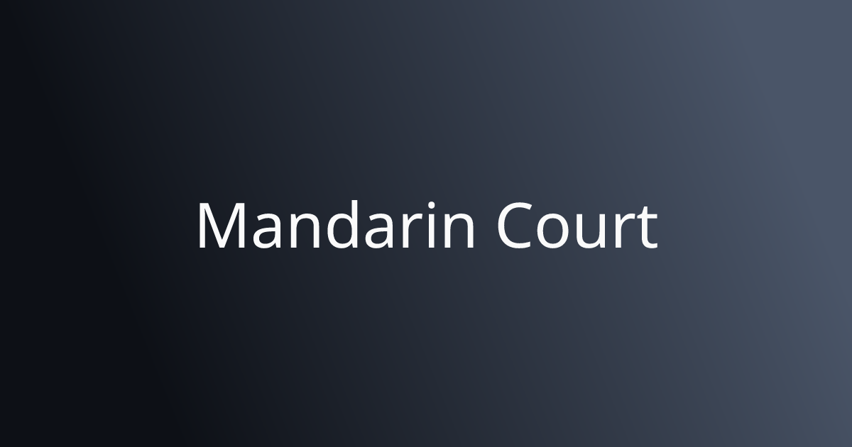 Order Authentic Chinese Online Mandarin Court Pickup or Delivery